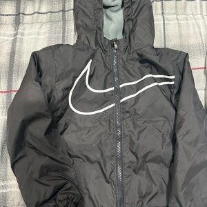 Nike Black and white Hooded coat